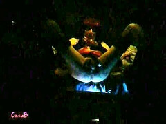 CinziaB with a black dildo cum limp