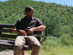 Taking a public masturbate off break at work