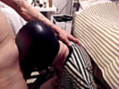 masked granddad sucks and Gets Fucked Drips Cum