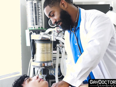 Patient Romeo Rivers gets a protein shot from doc Shadow to solve his ass fucking lu