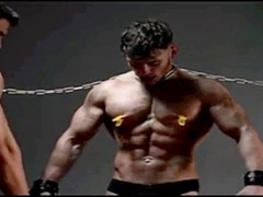 Intense domination and discipline featuring hunky men in slapping BDSM punishment