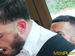 Butler Manuel Reyes spreads ass for a rough doggy style by boss Gustavo Cruz