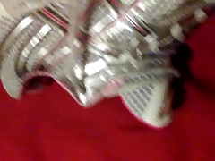Cum on her sneakers
