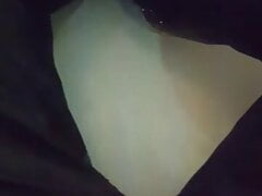 horny bathing in leather