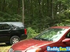 Hairy Men Jake Steel and Bryan Slater screw with strung up Will Swager