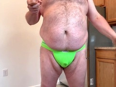 Extreme anal dildo, anal masturbation, fat gay