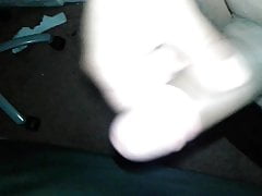 Stroking my uncut cock