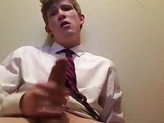 Shirt and tie big dick cum
