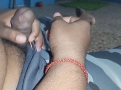 Bhabhi's pussy filled with internal cumshot juice during intense fucking