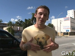 Watch this hot guy get his tight ass drilled hard and squirt