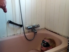 Skinny Twink Deepthroated. I Give My Boy A Golden Shower