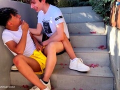 Piss in mouth, latino twink, smooching