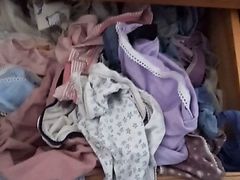Tradesman wanking and cumming in customers knickers