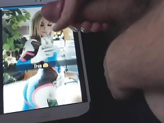 D.Va Cum Tribute ... Blond Dva