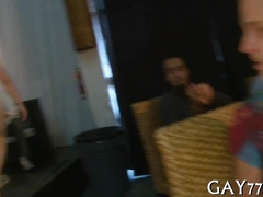 Soiree Men gets her tight hole drilled hard by a lucky dude's hard cock