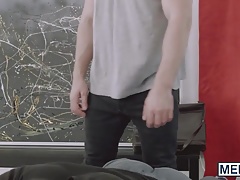 His horny lover had to put his raging hard dong somewhere