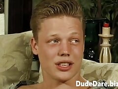 Pretty gay dudes humping hardcore after interview