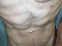 BIG AND VENEZUELAN COCK, BODY FITNESS INTENSE MASTURBATION, SIX PACK, FEMBOY, GAY, CLOSE-UP