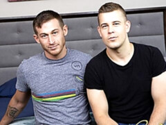 Attentive hottie Jared pleasuring his partner