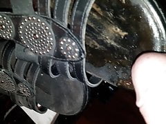 Mothers shoes fuck ans cum filled