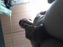 I jack in the shower and jizz