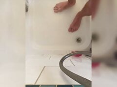 Spy Security Guard shower , and cum