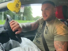 Mischievous Irish Humungous Manmeat Gets His Stiffy Out and Jizzes Publicly
