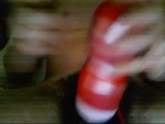 Bicurious eighteen year elderly milking his cherry boner with my fresh Tenga bowl