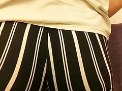 HARD COCK HOT ASS IN SPANDEX STRIPPING
