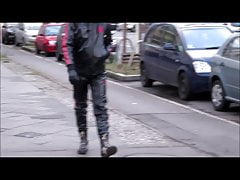 Berlin Rubber Gimp in Public