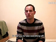 Balding beauty pays off debts with bareback anal