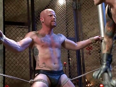 Christian Wilde dominating a very cocky older slave