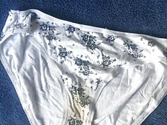 Cumming over stained panties
