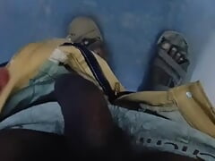 Boy masturbation in bathroom