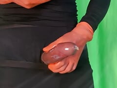 Two moments of cumshots in one video