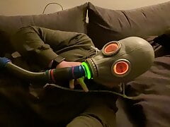 BHDL -  N.V.A. LATEXGASMASK BREATHPLAY - THE GLOWING REBREATHALYZER PART 1 -