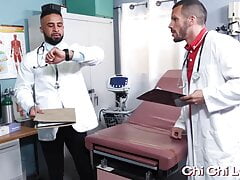 Doctors Damian Taylor and Marco Lorenzo fuck with Amone Bane