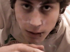 Blonde Carl plays meat while chain smokin