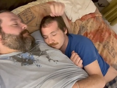 Submissive slut, cuddling, underwear