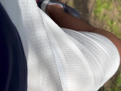 Cruising .Superslut in the forest want manstick