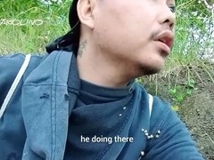 Hot Asian twink boy getting off in style