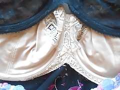 bras collection and cumshot ( + slow motion )