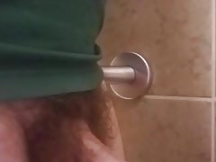 Public Restroom Hard cock tease