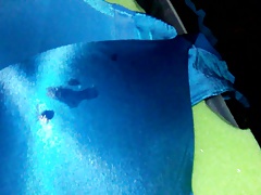 Cum On Bra at Work!