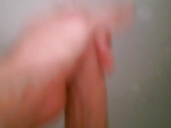 Playing with my cock in bath