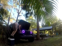 Sissy Slut Twerking And Toying Outdoors