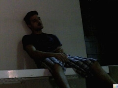 Bored Kryz Perez jacking off in public to GREAT results