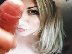 cum on blondes hot face