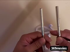 Wearing Penis Extender Growing Cock