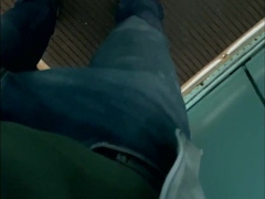 Tugging off and nutting in a public ELEVATOR! I can be seen at any moment!